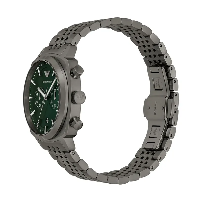 Emporio Armani Aviator Green Dial Rectangular Men's Watch- AR11689